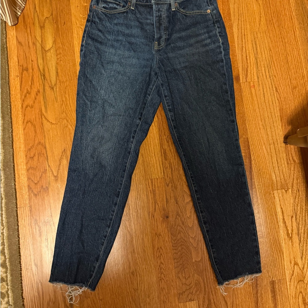 Old Navy Dark Blue Ankle Jeans